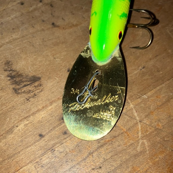 Good used condition , vintage Luhr Jensen Rockwalker 3/4 oz fishing lure - Picture 2 of 8